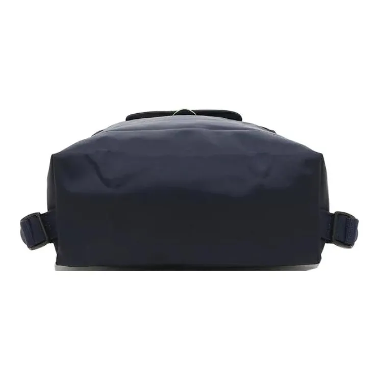 LONGCHAMP Le Pliage Green Recycled Canvas With Leather Trim Backpack Women's Marine Blue-5