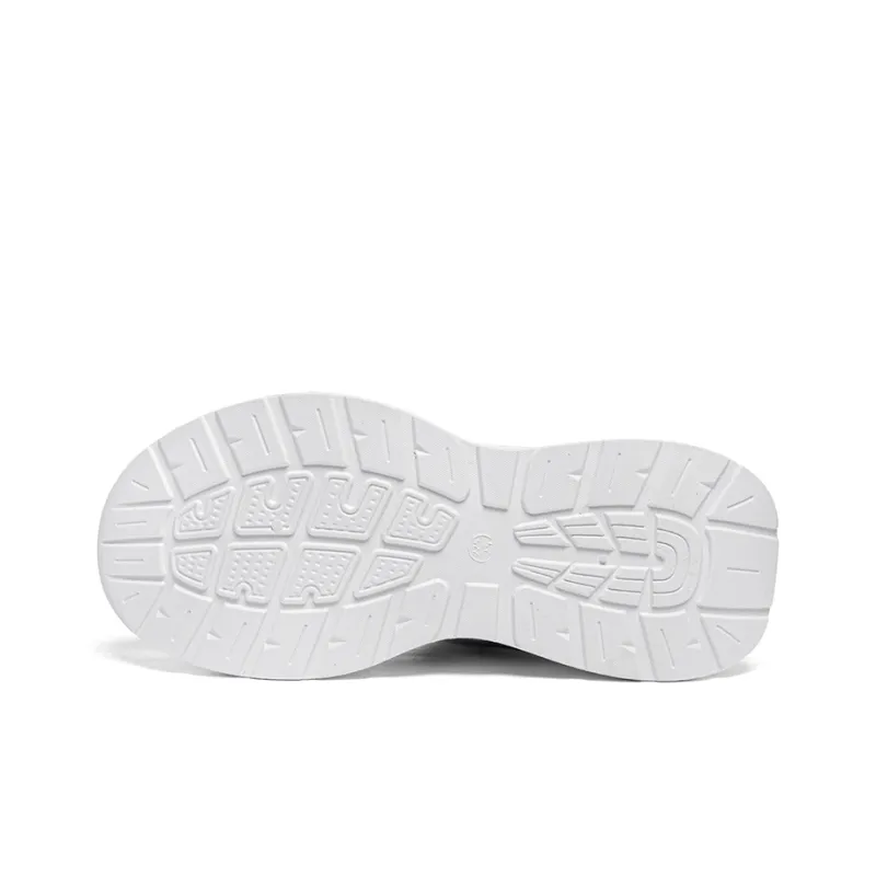 Warrior Students Platform Chunky Sneakers Lightweight And Breathable Low Top Casual Shoes Unisex Silver Black-3