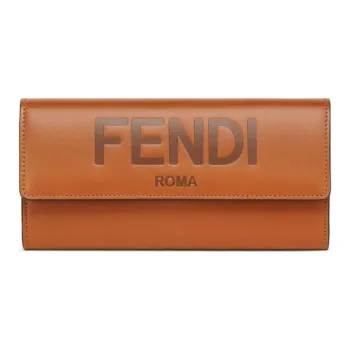 FENDI Logo Embossed Continental Wallet