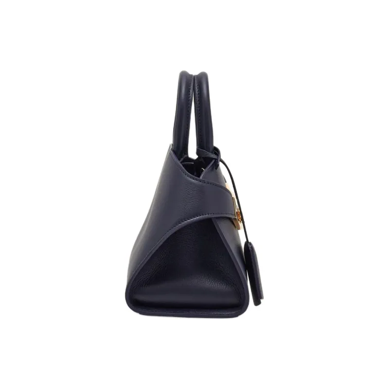 FERRAGAMO Calfskin Tote Bag Shopping Bag Shoulder Bag Crossbody Bag Handbag Mini Women's Midnight Blue-2