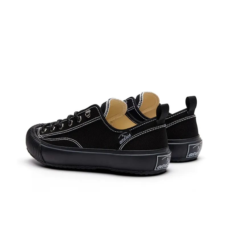 Excelsior Skateboard Shoes Unisex Low Top Extreme Night Black/Thorn Umber-2