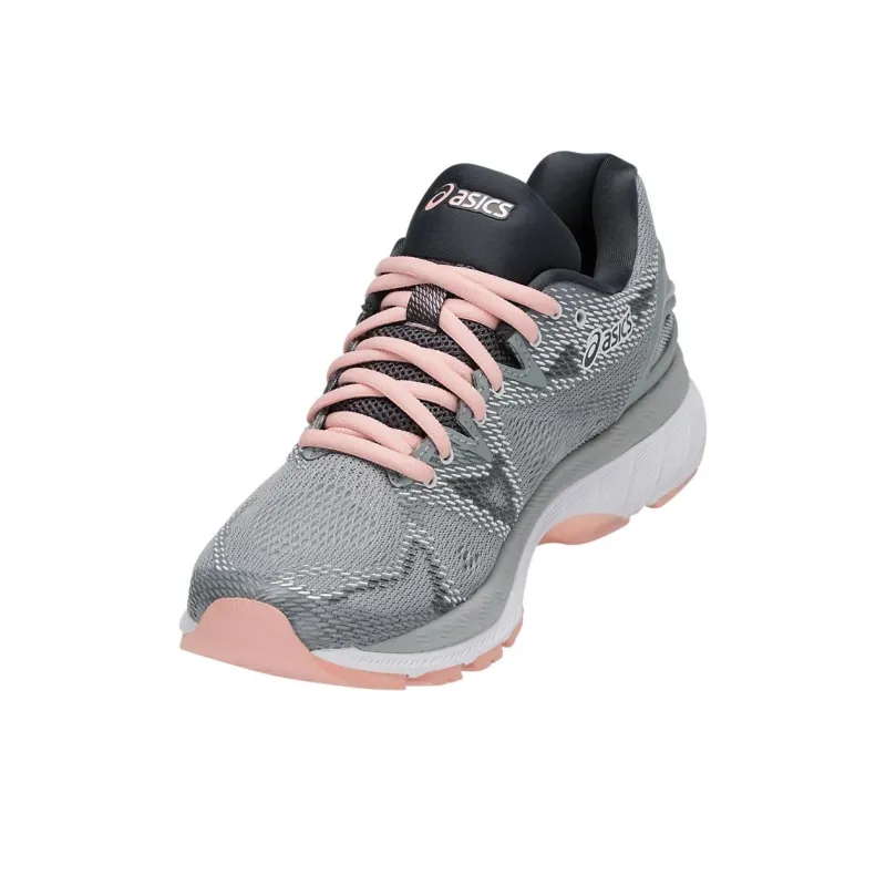 Asics GEL-Nimbus 20 Wear-Resistant Low-Top Running Shoes Unisex Gray Pink-2
