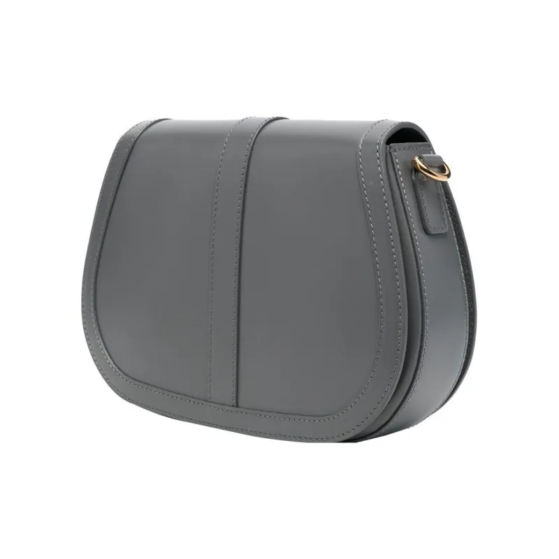 FANSIZHE Greca Goddess Cow Leather Crossbody Bag Shoulder Bag Women's Gray-2