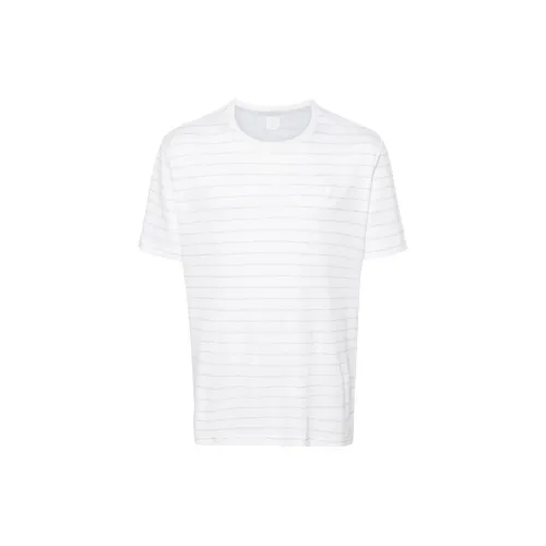 Eleventy Striped Linen-blend T-shirt