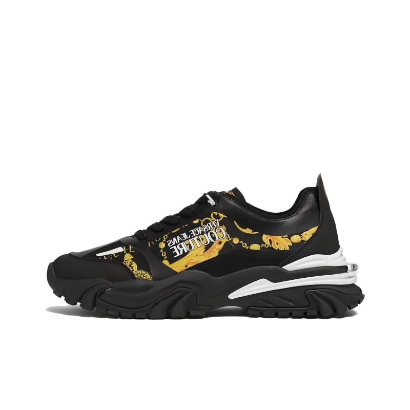 VERSACE JEANS Couture Chain Couture-print Sneakers-0