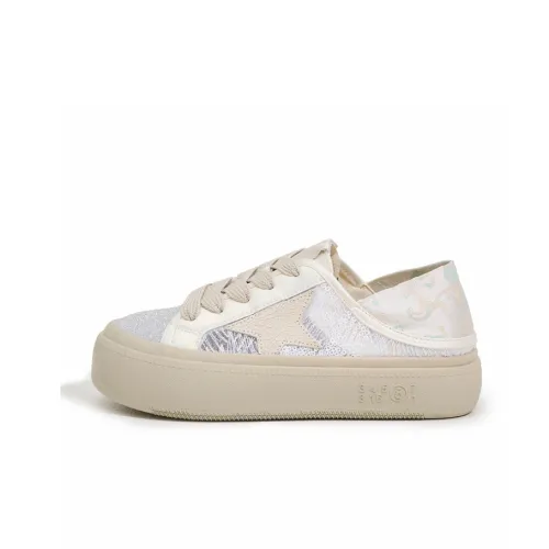 Milan Love Song Wear-Resistant Lightweight Breathable Quick Dry Slip-Resistant Low-Top Skateboard Shoes Women's Silver