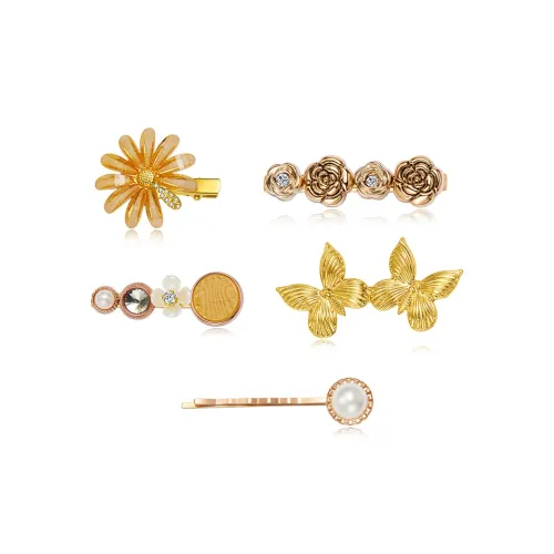 AGOVSKI Copper Alloy Hair Clips Women's