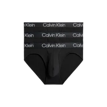 CALVIN KLEIN 3 Pack Briefs Modern Structure Underpants Men's 3 Pack Black