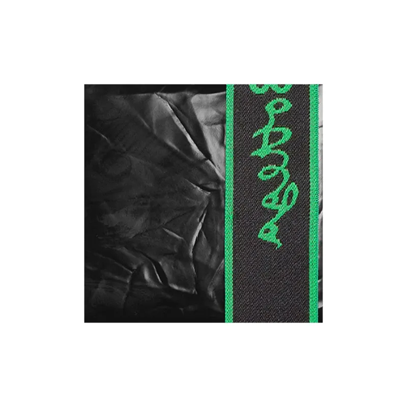 Bottega Veneta Elastic Band Bi fold Wallet Black / Green-3