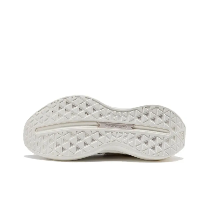 PEAK Cushioning Wear Resistant Low Top Casual Running Shoes Women's Brown White-4