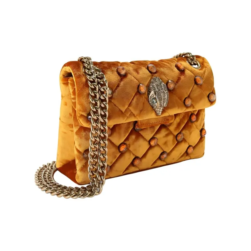 Kurt Geiger London Velvet Handbag Shoulder Bag Crossbody Bag Mini Women's Orange-1