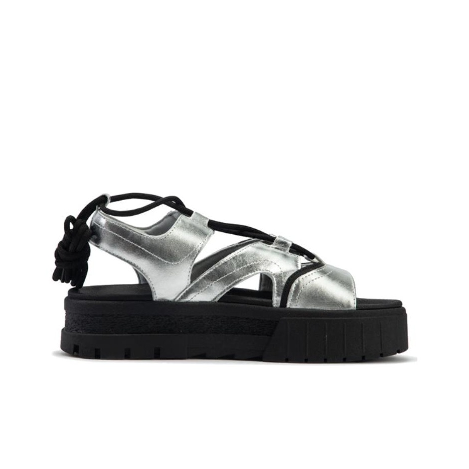 PUMA Cilia Wedge Sandals 'Silver' Women's Silver/Black EU 37