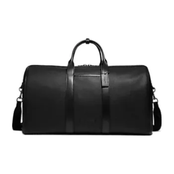 COACH Gotham Pebbled Leather Handbag Shoulder Bag Crossbody Bag Large Size Men's Black