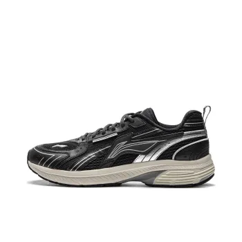 LiNing Shake 1.5 Cushioning Slip Resistant And Abrasion Resistant Low Top Running Shoes Men's Night Black