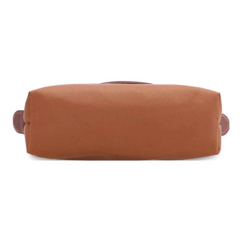 LONGCHAMP Le Pliage Green Cow Leather Trim Dumpling Bag Handbags Women's Brandy Color-3