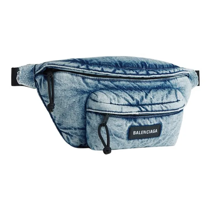 Balenciaga Explorer Fabric Fanny Pack Men's Blue-1
