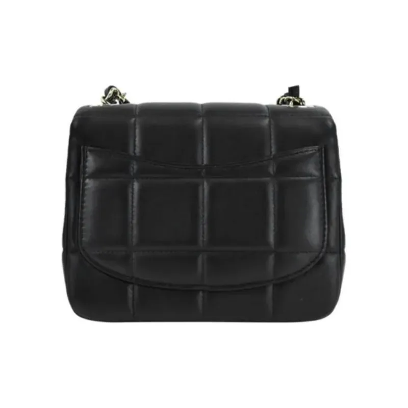 CHANEL 23C Early Spring Lambskin Flap Bag, Crossbody Bag, Shoulder Bag Women's Black-2