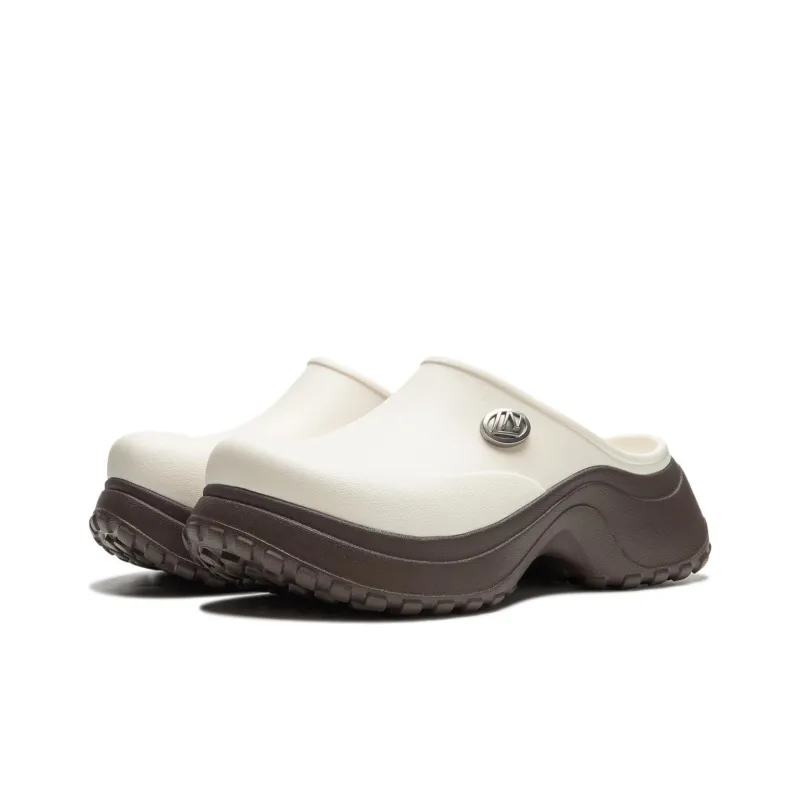 LiNing Project* Abrasion Resistant Closed Toe Slippers Women's Ivory-2