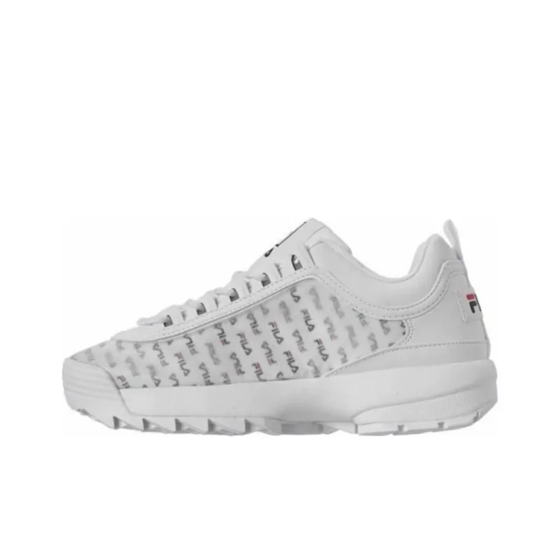 FILA Disruptor Slip Resistant Low Top Casual Shoes Women's White-0