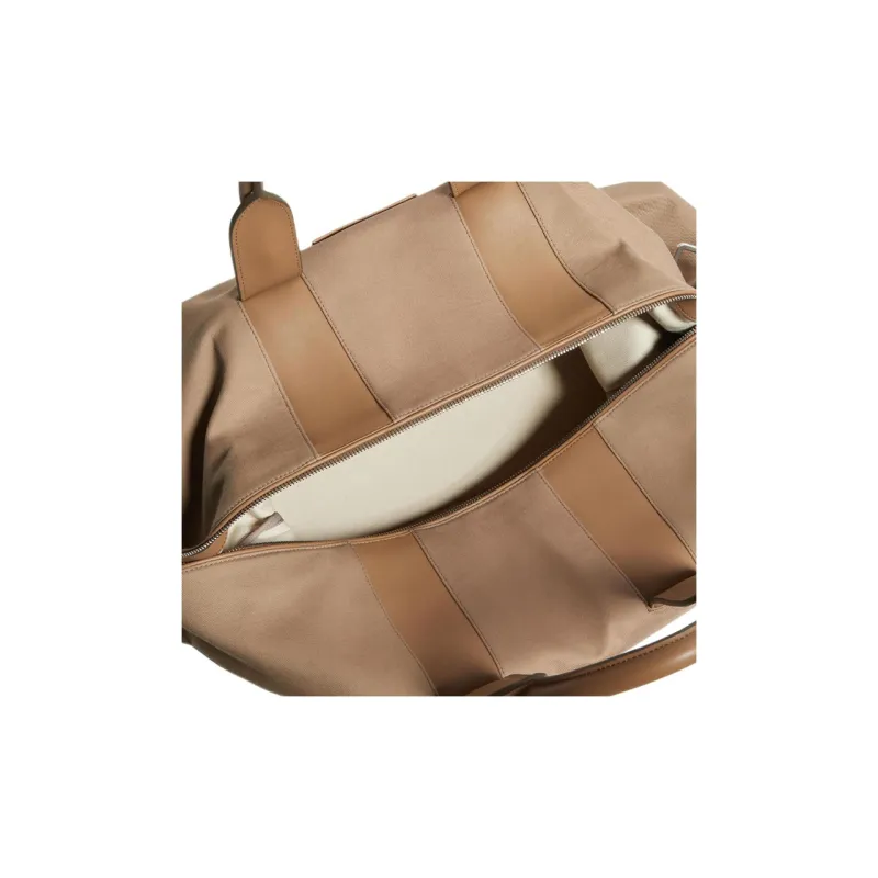 Ermenegildo Zegna Logo-Lettering Raglan Holdall-2