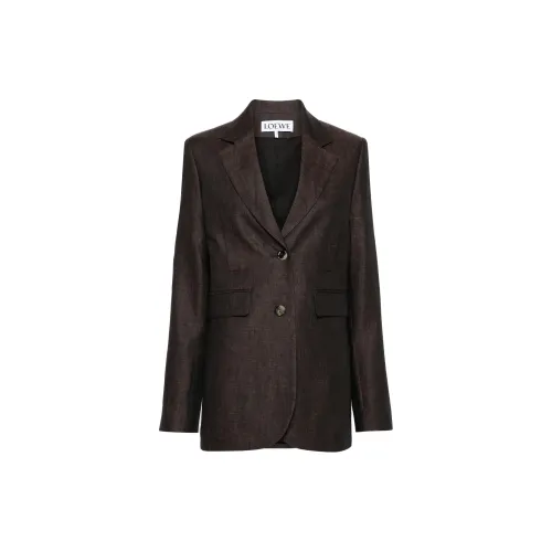 LOEWE Single breasted Linen Blazer