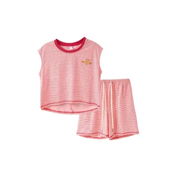 Fun Rabbit Pajama Set Women's Star Pink