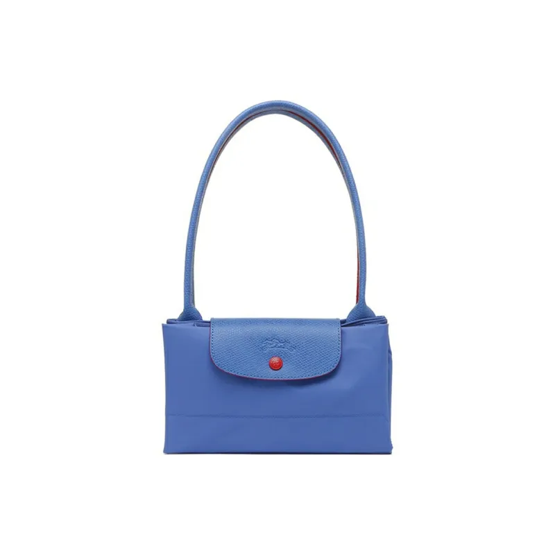 LONGCHAMP Le Pliage Club Fabric With Nylon Fabric With Leather One Shoulder Dumpling Bag Handbag Regular Women's Blue-5