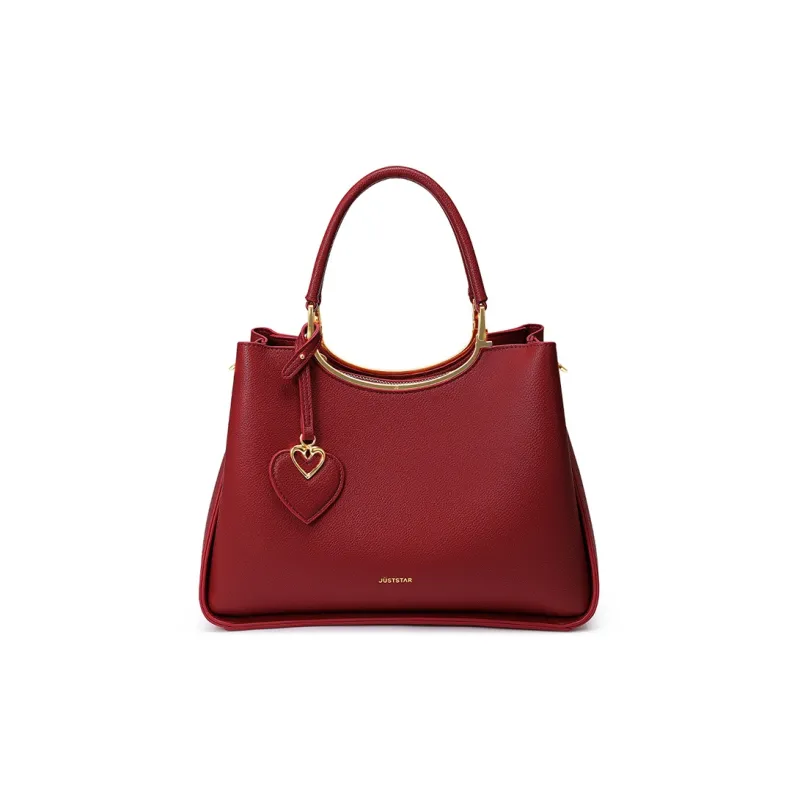 JUST STAR Artificial Leather Shoulder Bag, Crossbody Bag, Handbag Medium Size Women's Blue/Red/White-9