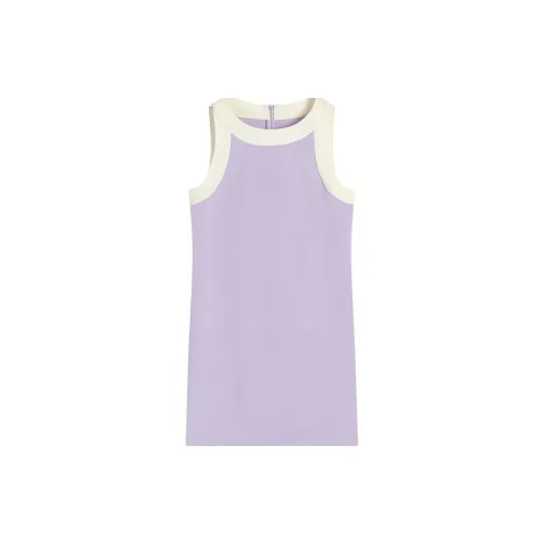 Famanxuan Sleeveless Dresses Women's Misty Light Purple