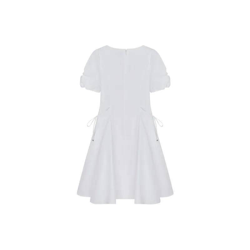 Teenie Weenie Short Sleeved Dress Women's White-1