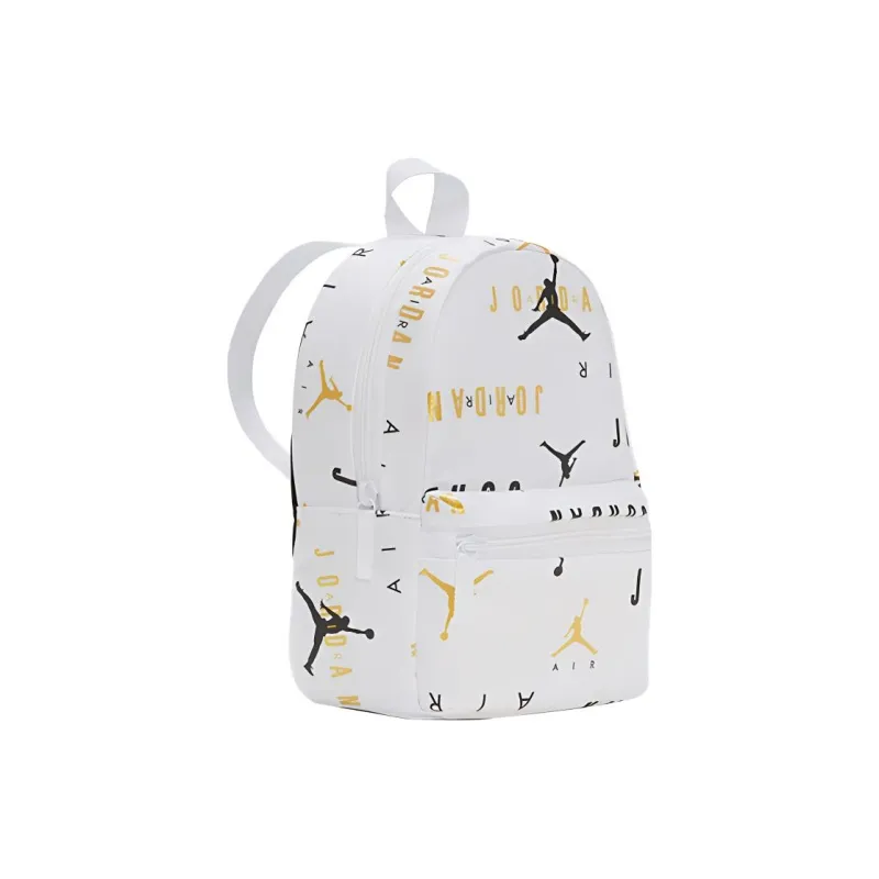Jordan Polyester Backpack Small Size Unisex White-1