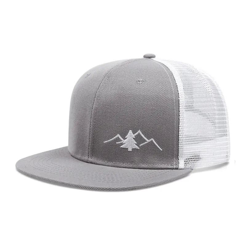 AAJF Cotton Outdoor Truck Driver Hat Embroidered Baseball Cap Compatibility Mesh Hat Unisex-4