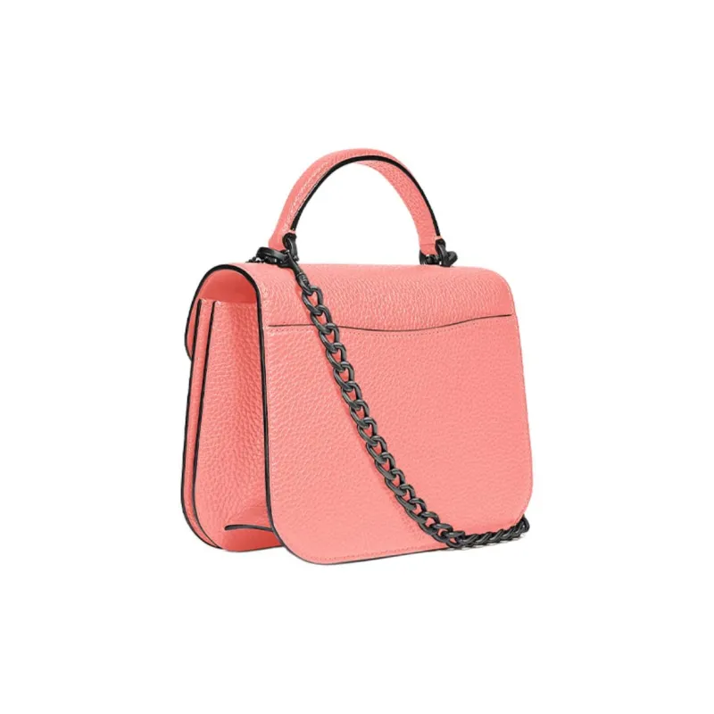 COACH Alie Pebbled Leather Handbag, Shoulder Bag, Crossbody Bag Small Size Women's Candy Pink-1