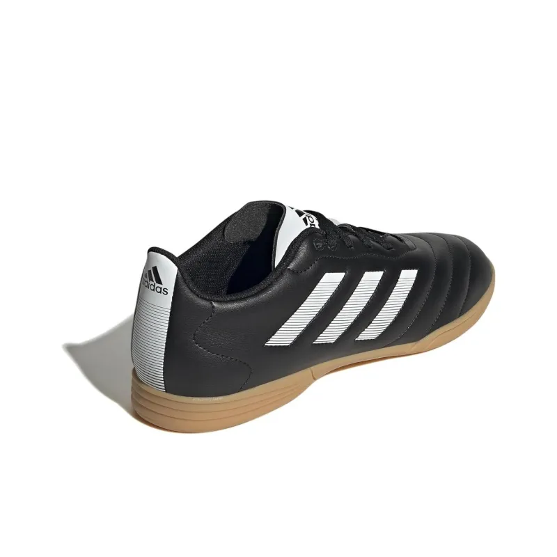 Adidas GOLETTO 8 IC/IN Shock Absorbers With Slip Resistant Features Soccer Shoes Men's Black White-3