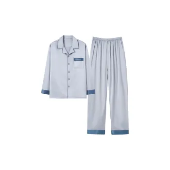 Ordifen Pajama Set Men's Gray White