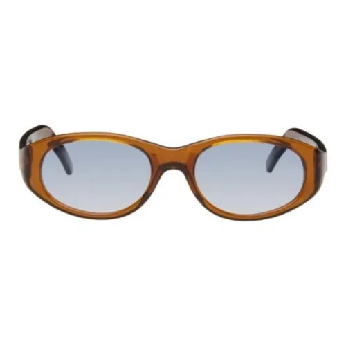 OUR LEGACY Acetate Sheet Oval Sunglasses Unisex Brown