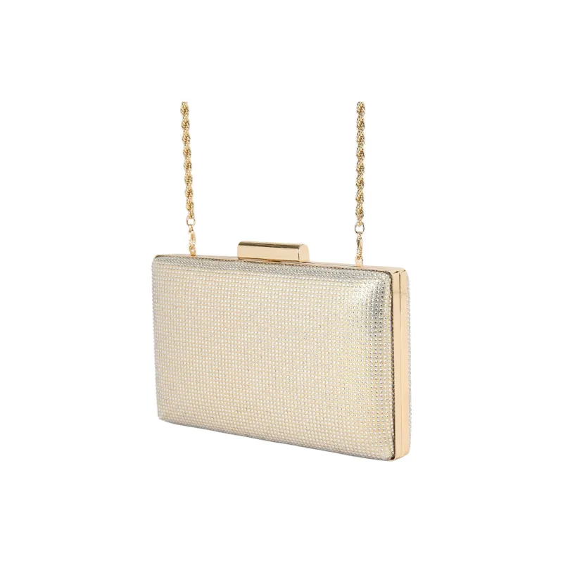 Kurt Geiger London Soft Leather Clutch Women's Gold-2