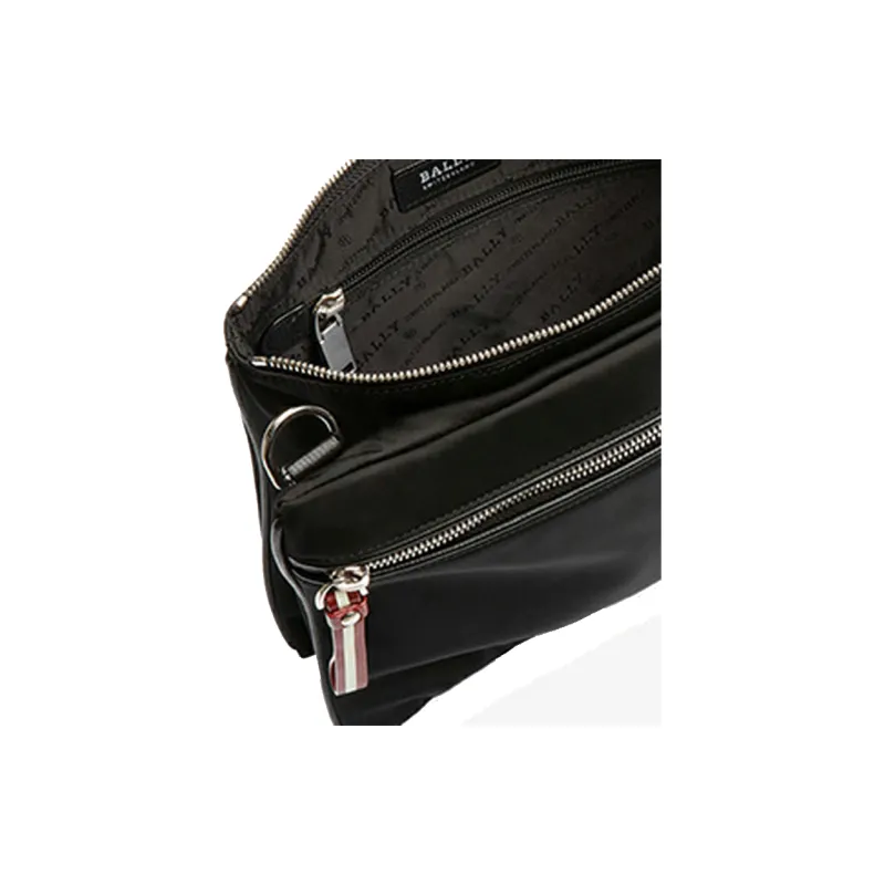 BALLY Nylon Portable Crossbody Bag Shoulder Bag Men's Black-3