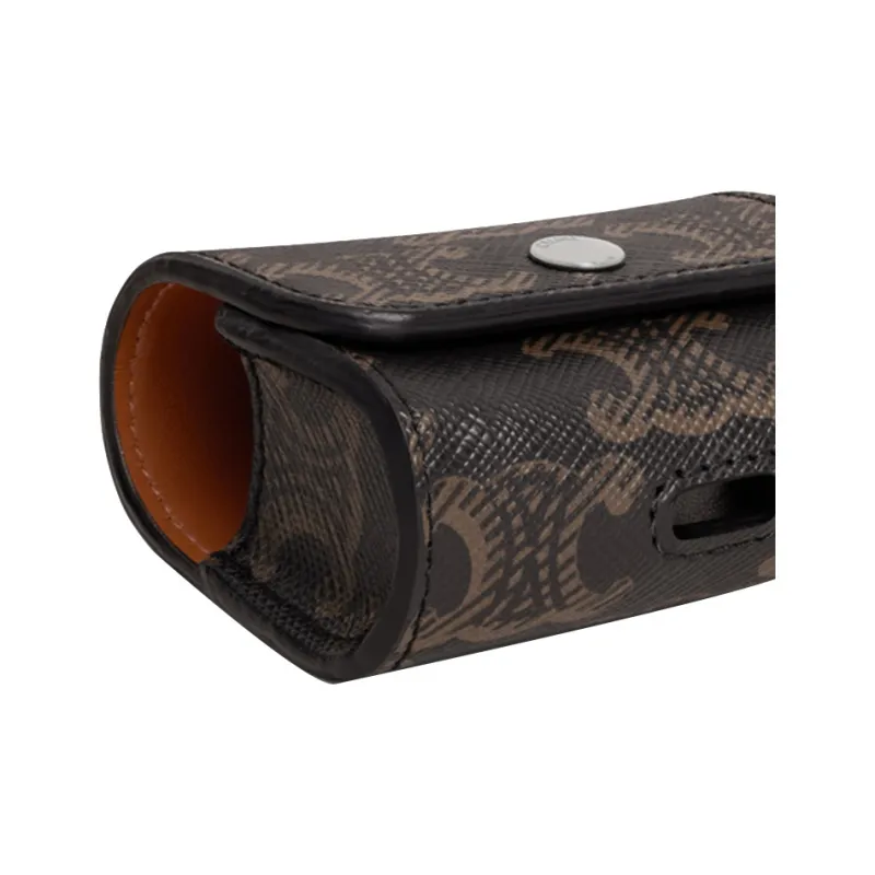 CELINE Triomphe Canvas With Calfskin Wallet Men's Black-3
