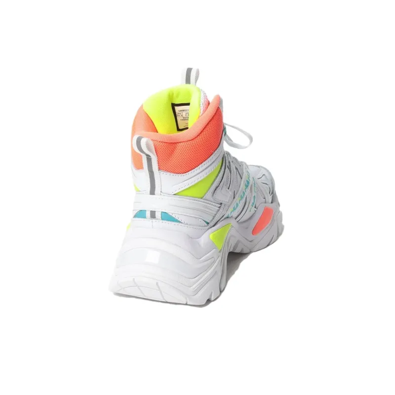 FILA ELECTROVE 2 HIGH Anti-Slip Wear-Resistant Mid-Top Casual Shoes Women's White-3