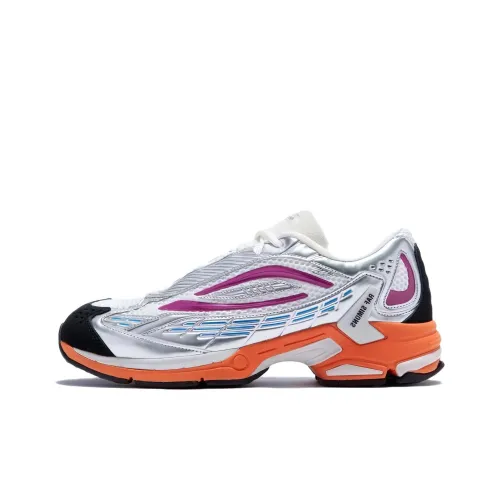 RAF SIMONS Low-Top Casual Shoes Women's Gray Orange