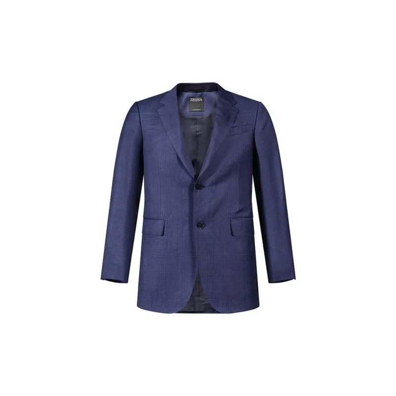 Zegna SS24 Business Suit Men's Dark Blue-1