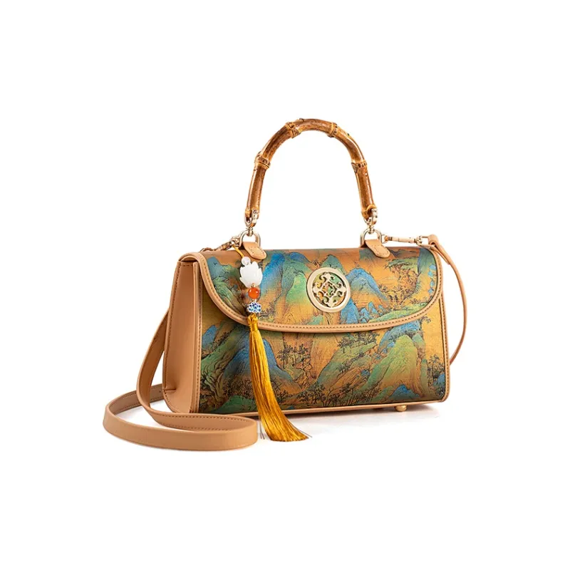 Vigno Synthetic Leather Mom Handbag, Shoulder Bag, Crossbody Bag Regular Women's Gold-1