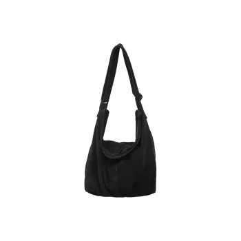 Morellybear Strips Canvas Bag Crossbody Bag Regular Women's Black/White/Green/Red/Brown