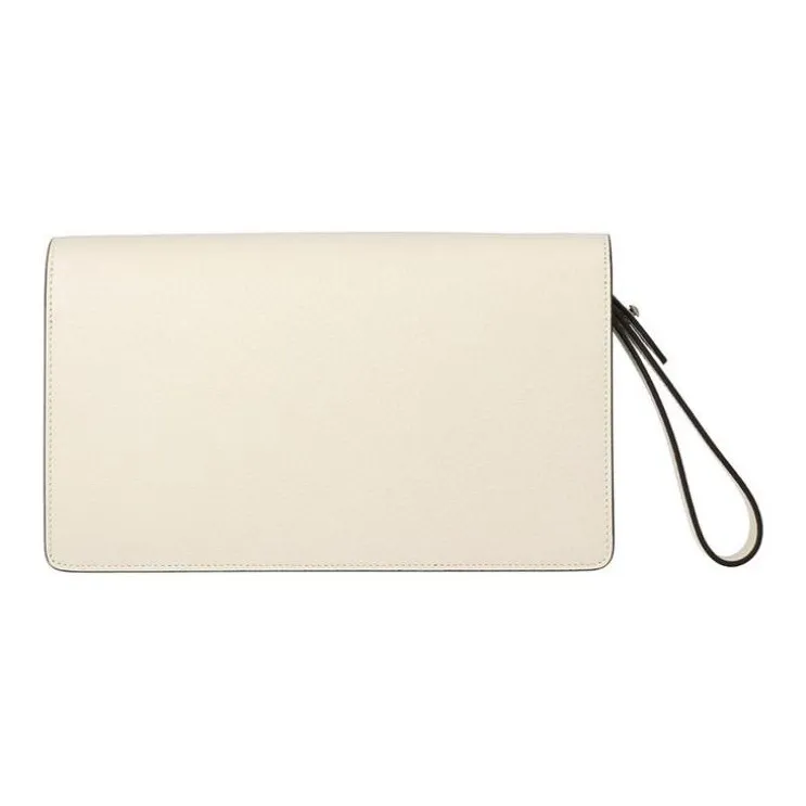 GUCCI Dionysus Leather Clutch Women's White-2