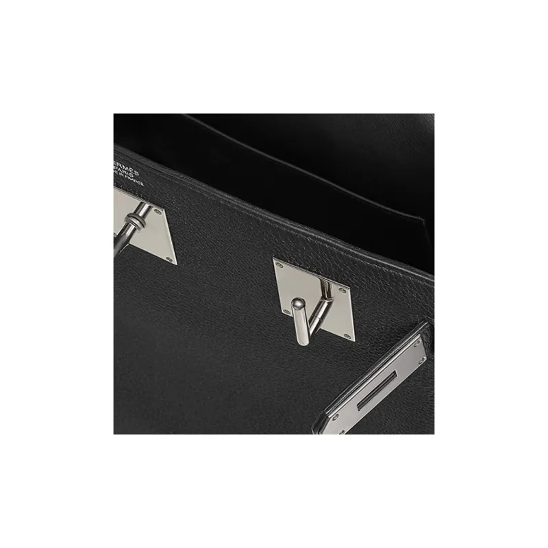 HERMES Hac A Dos Togo Calfskin Crossbody Bag Shoulder Bag Large Size Unisex 89 Noir Black-4