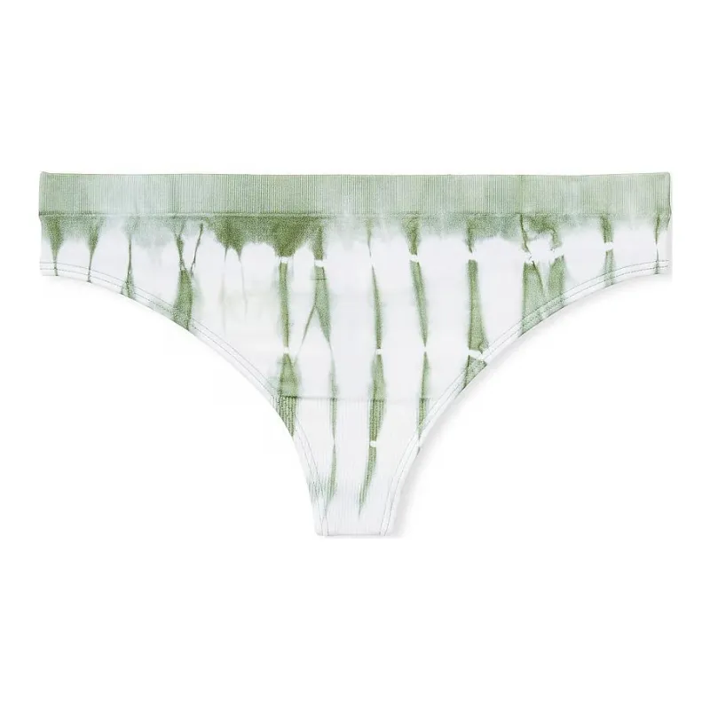 Victoria's Secret PINK SEAMLESS SeamlessThongPanty/SeasaltGreenShibori Underpants Women's 1 Pack Sea Salt Green-0