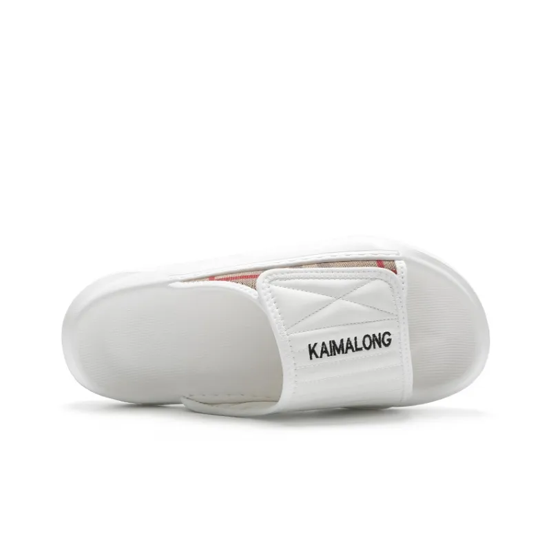 Kemaron Slide Slippers Men Black/White-5