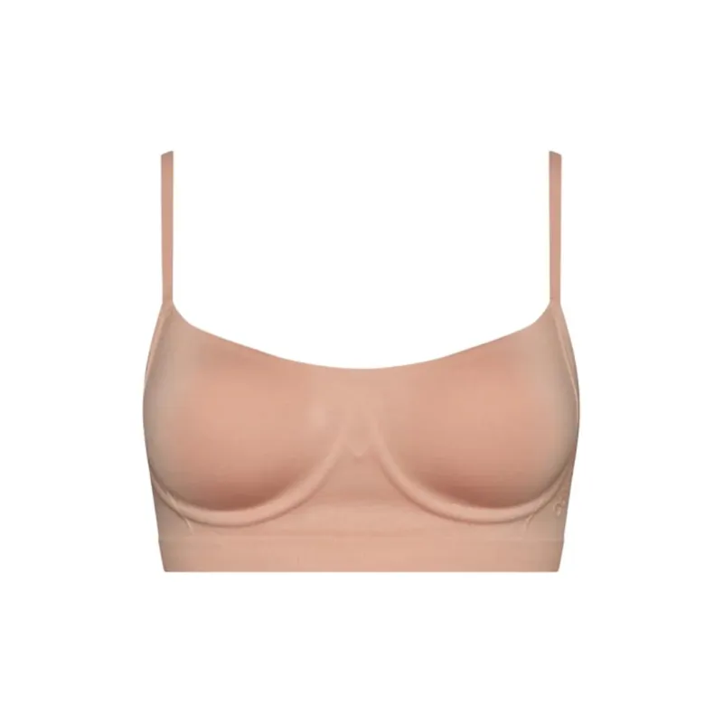 CK/Calvin Klein Balconette Bra - Bonded Fle Bra Women's Clay-0