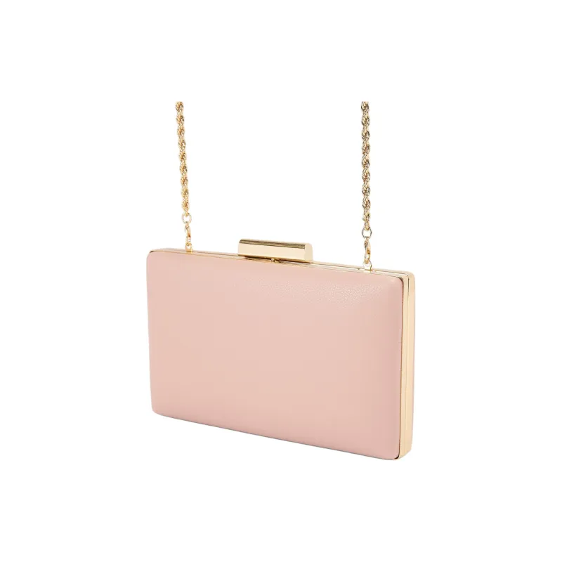 Kurt Geiger London Leather One Shoulder Crossbody Clutches Women's Pink-2